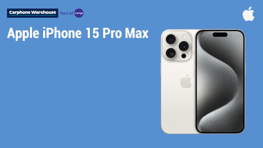 Apple iPhone 15 Pro Max - £25 voucher with any Pay Monthly contract